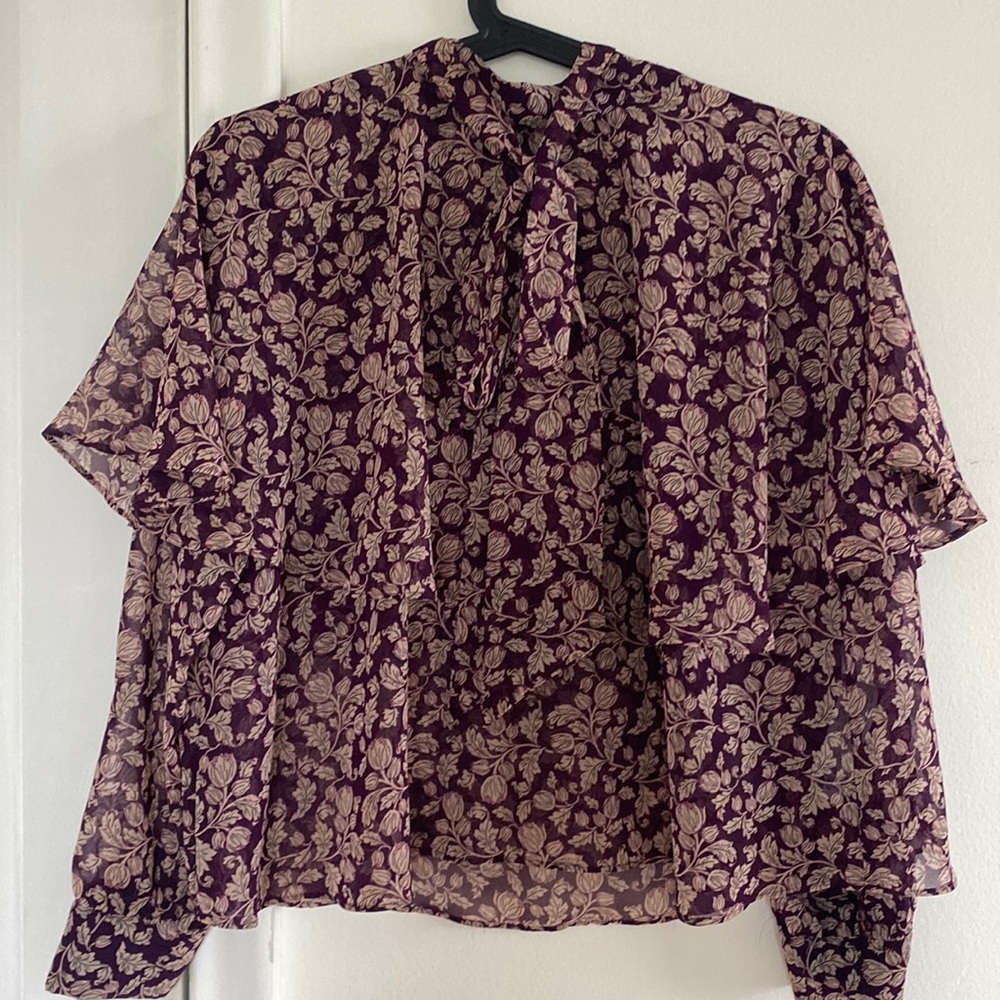 ZARA FLORAL BLOUSE XS